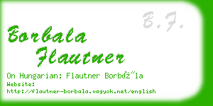 borbala flautner business card